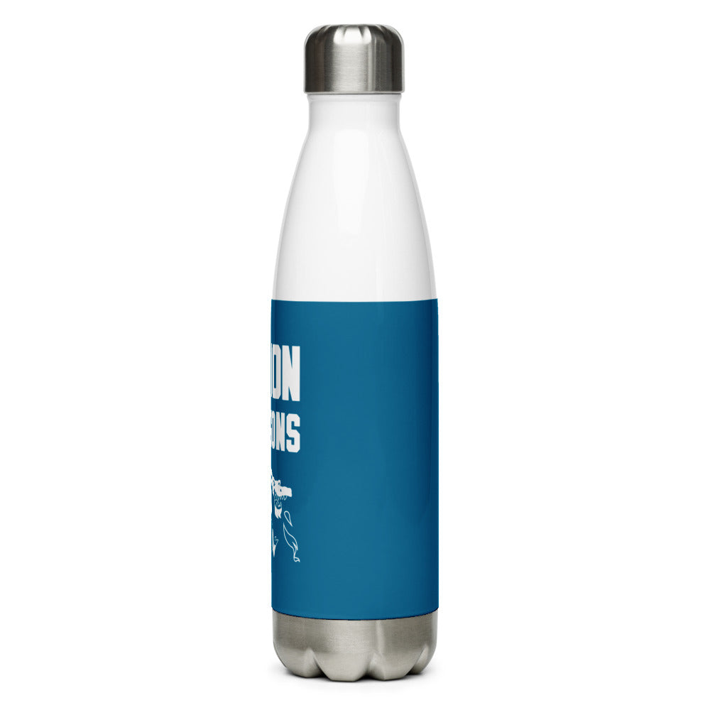 Stainless Steel Water Bottle » Didion Dragons - Blue & White