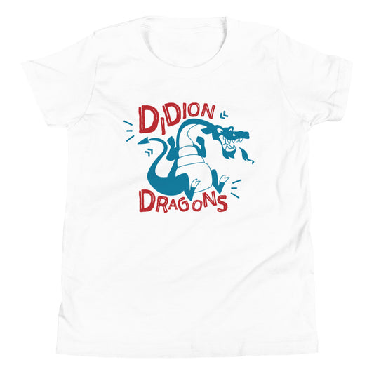 Youth Fit T-Shirt » Didion Dragons - White